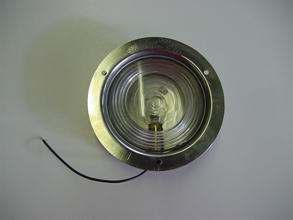 Clear Recessed Mount Stainless Steel Backup Lamp