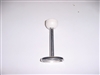 Door Holder, Stainless 4" Plunger with White Nylon Receiver