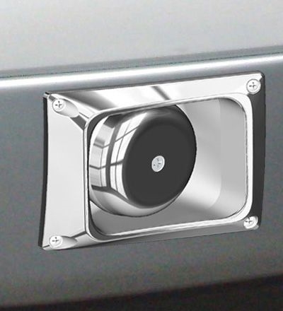 '05-'07 F-series Through Bumper Speaker, Driverside, Polished