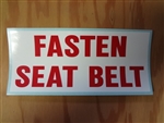 Fasten Seatbelt Decal
