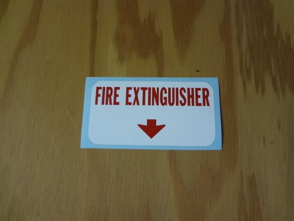 Fire Extinguisher Decal