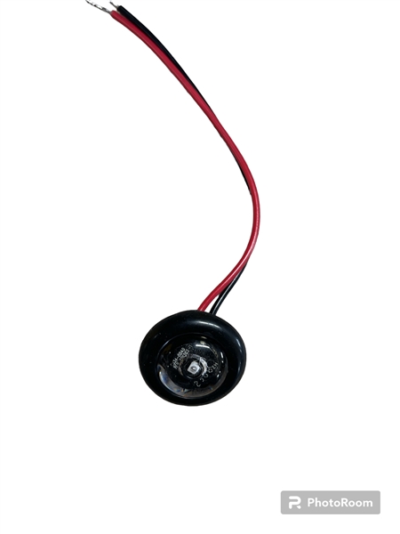 TecNiq Red LED Marker Light (Clear lens), Grommet mount
