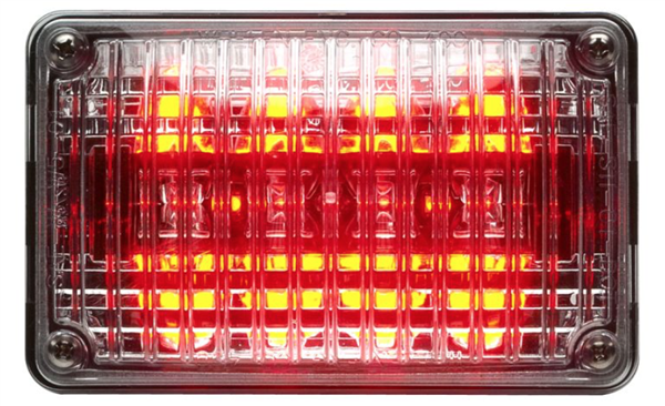 Whelen 400 Series Linear Red Super-LED, Clear Lens