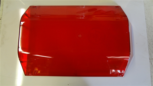 MX7000 Lightbar Lens, Top, Outboard, Red