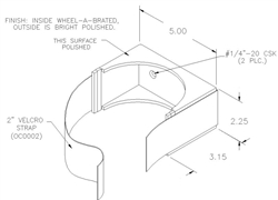 Single Oxygen Cylinder Clamp, "D" & "E"