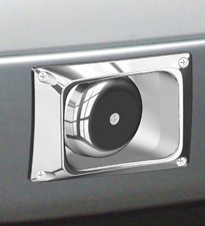 '05-'07 F-series Through Bumper Speaker, Passenger Side, Polished