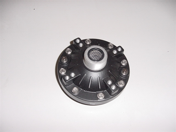 Thin 100 watt speaker driver with threaded neck