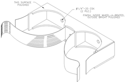 Double Oxygen Cylinder Clamp, "D" & "E"