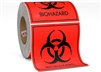 Biohazard sticker - 4" x 4"