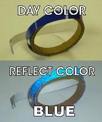 1/4" Blue reflective pinstripe