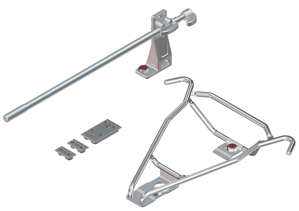 Ferno Cot Fastener, Floor mount, Single Position