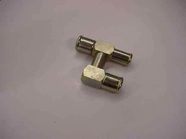Hoseline "h" water fitting, 3/4" x 3/4" x 5/8"