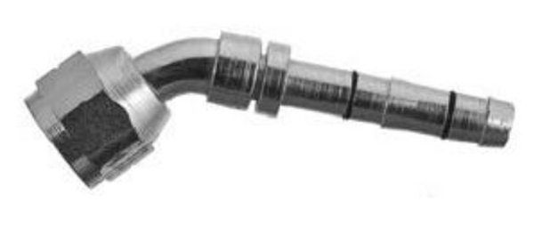 #8 AeroQuip Fitting, 45 degree, Female O-Ring