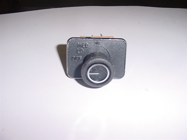 3 Speed Fan Switch w/ Nut & Knob