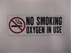 3.5" x 10" No Smoking Decal