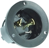 30 Amp Twist-lock inlet w/ Gray Cover