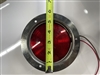 4" Round Flange Mount Lights, Red