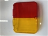 Whelen 9E Amber/Red Split lens