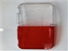 Whelen 9E Red/Clear split lens