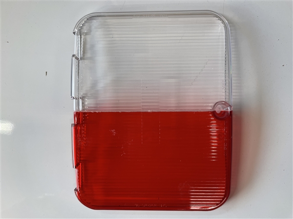Whelen 9E Red/Clear split lens