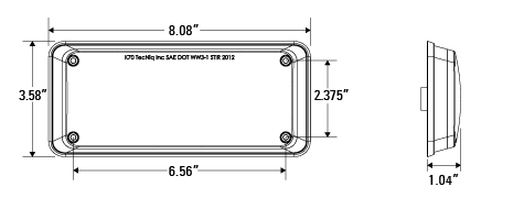 TecNiq K70 Chrome Flange (7 x 3)