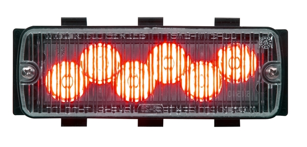 Whelen 500 Series TIR6 Red Super-LED, Clear Lens