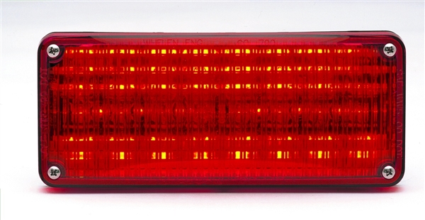 Whelen 700 Series Linear Super Red LED, Red Lens