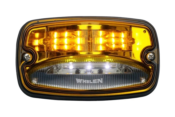 Whelen M4V series Combo Amber LED warning and Perimeter Light , Amber Lens