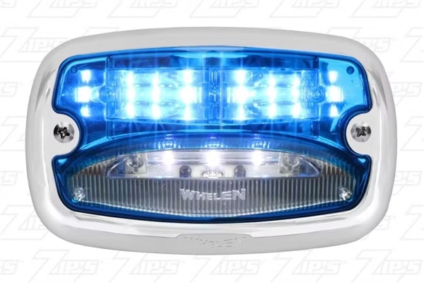 Whelen M4V series Combo Blue LED warning and Perimeter Light , Blue Lens