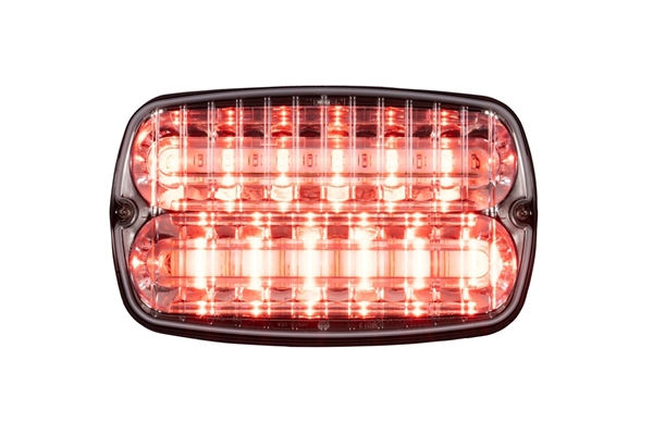 Whelen M9 series Red LED, Clear lens
