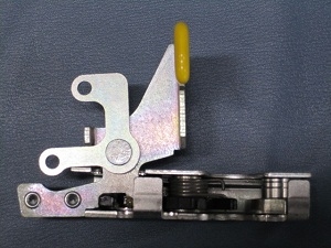 Wheeled Coach Rotary Latch w/ Yellow release (Rear Door), RH