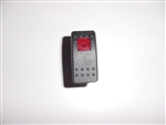 On-Off Switch, (1 light), Black Actuator